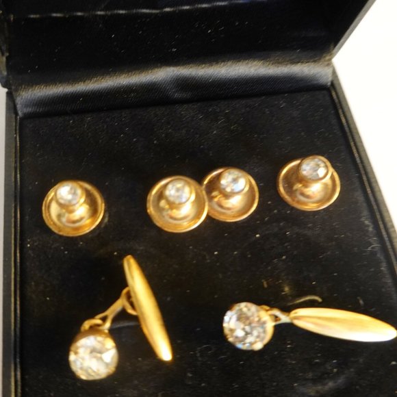 Men's Tuxedo Cufflinks and Studs - Picture 1 of 2